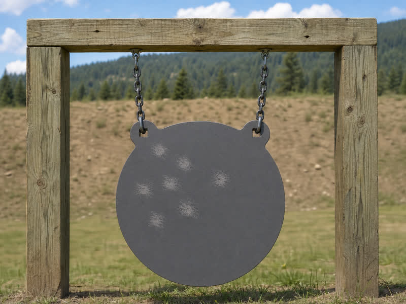 Steel shooting target